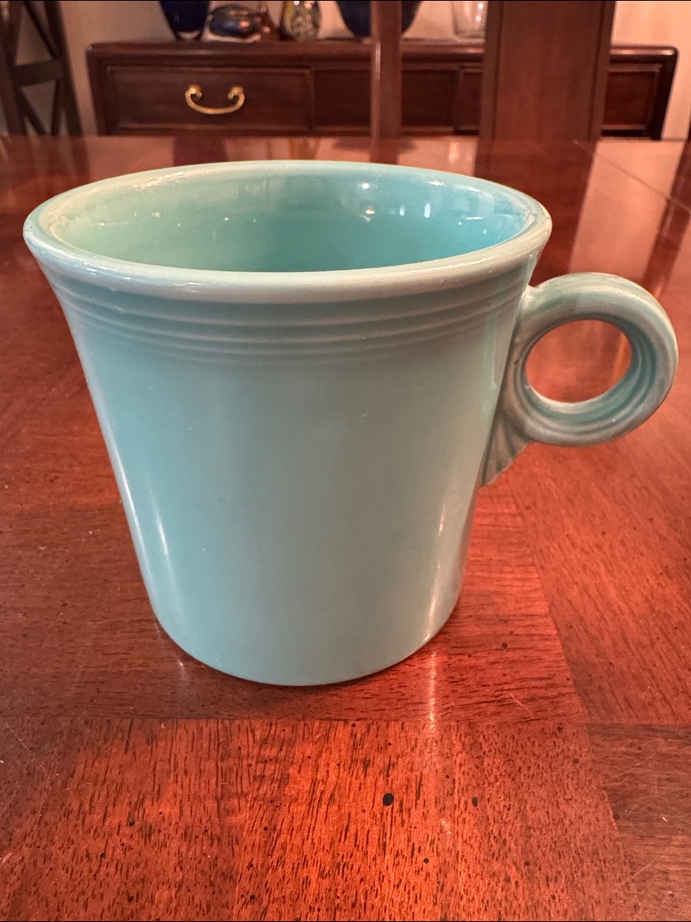 Fiesta Fiestaware Turquoise Blue Mug Cup Homer Laughlin